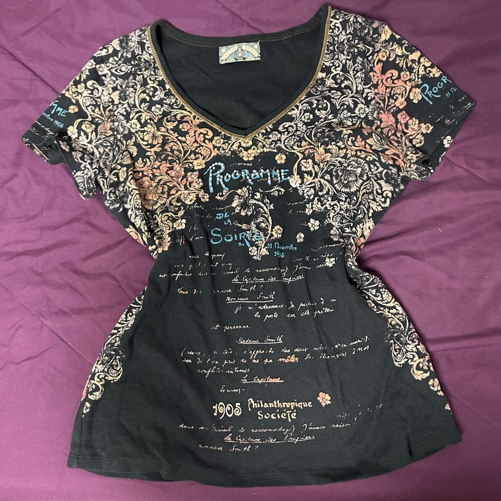 y2k vintage jeweled vanilla sugar top
